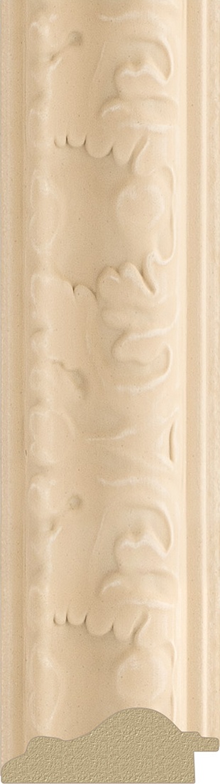 BY 1272 Зеркало с фацетом в багетной раме - старый гипс 82 mm EVOFORM Exclusive - Вид №2