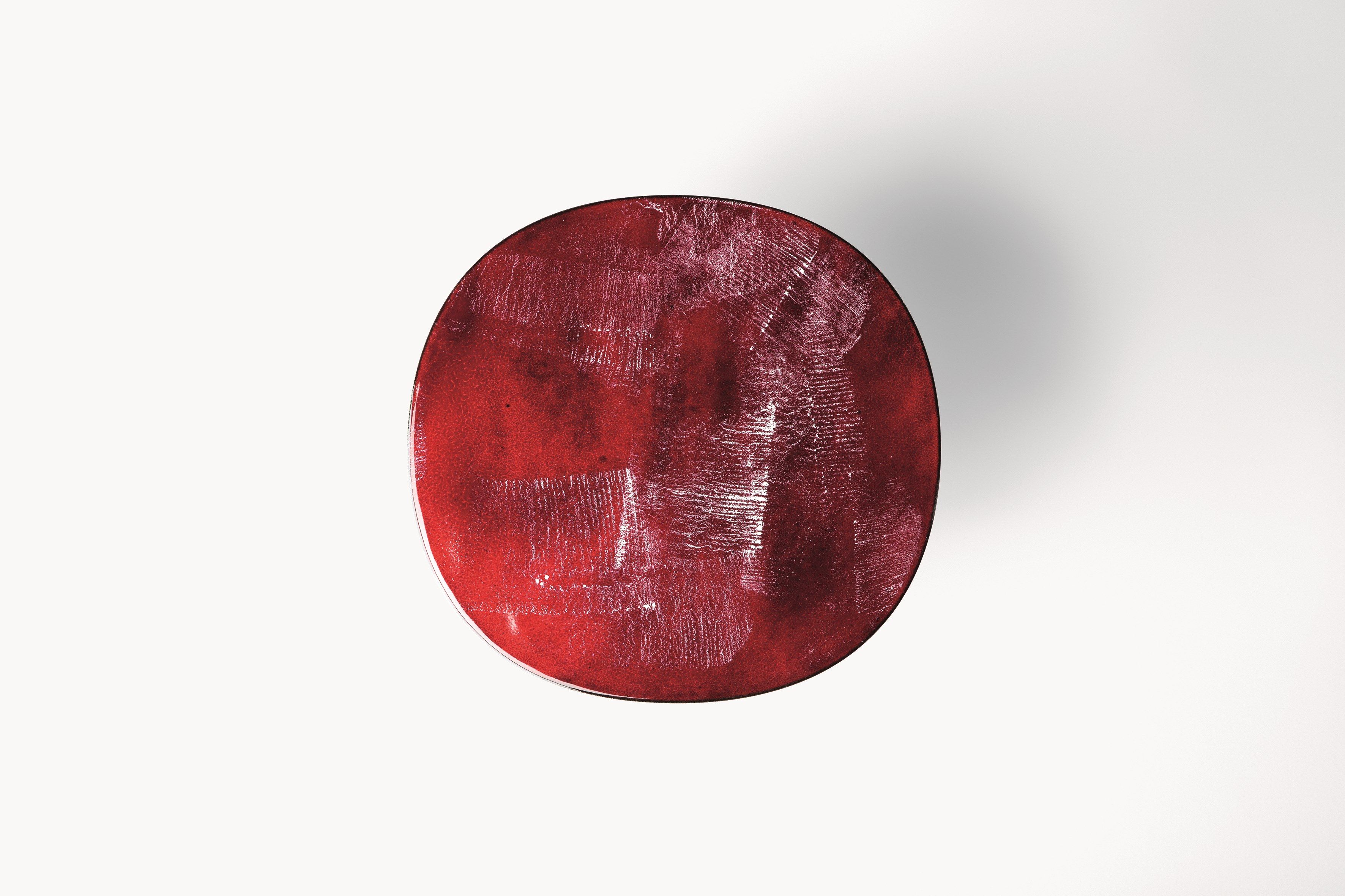 Журнальный столик с алюминиевым основанием и медным верхом Paola Lenti STRAP ARCH-00085750 - Вид №1