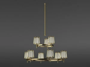 Quasar Люстра из латуни с отраженным светом Julia