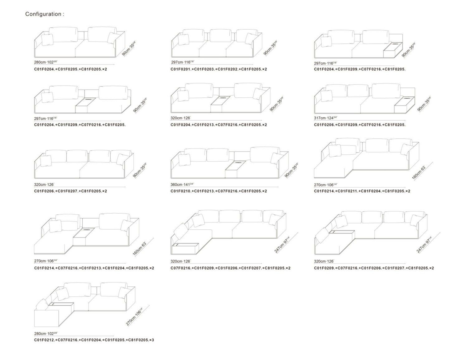 Модульный тканевый диван с отсеком для хранения CAMERICH ELAN ARCH-00109876 - Вид №4