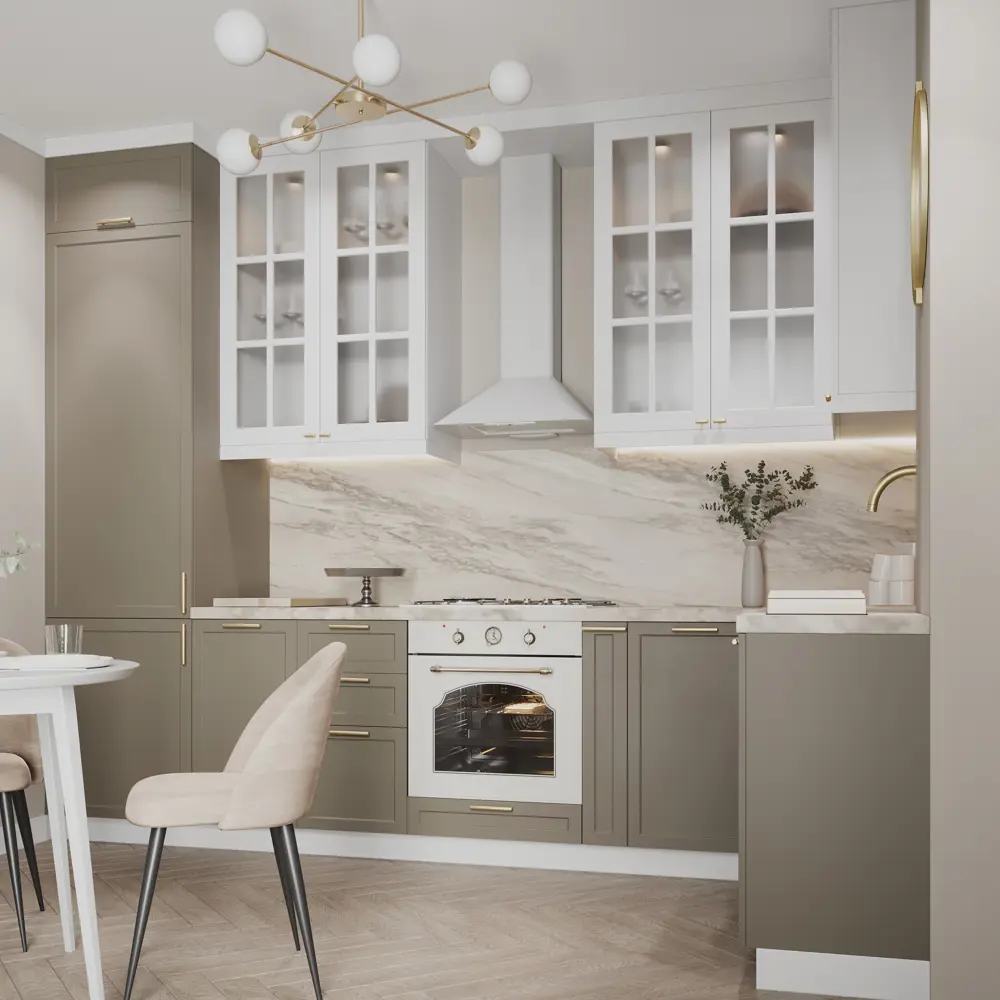 Фальшпанель для кухонного шкафа Ньюпорт 10x102 см KONSENSA МДФ цвет топо Ньюпорт Топо STLM-2132871 - Вид №6