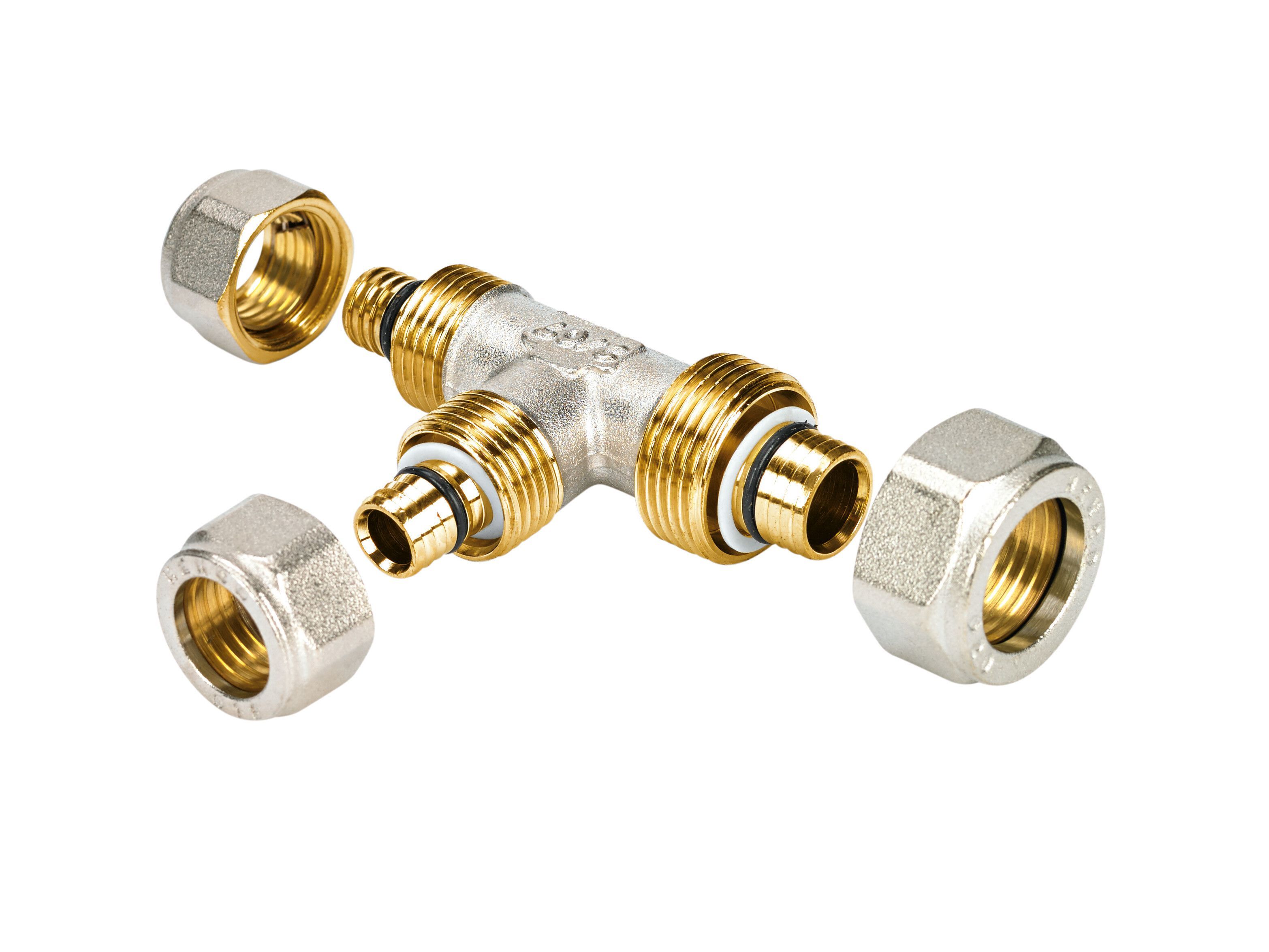 Латунный тройник для затяжки Cappellotto фитинги ARCH-00030531 - Вид №1