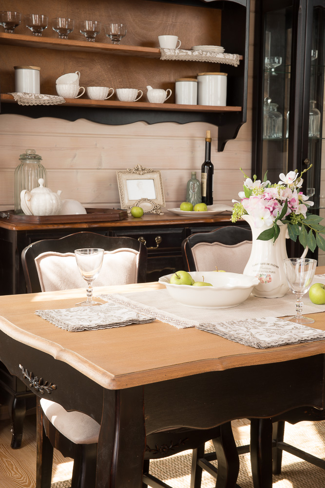 Обеденный стол прямоугольный с ящиком 100 см темный шоколад ДОМАШНЯЯ ОБСТАНОВКА MOBILIER DE MAISON 017432 Коричневый;черный Santreyd  - Вид №3