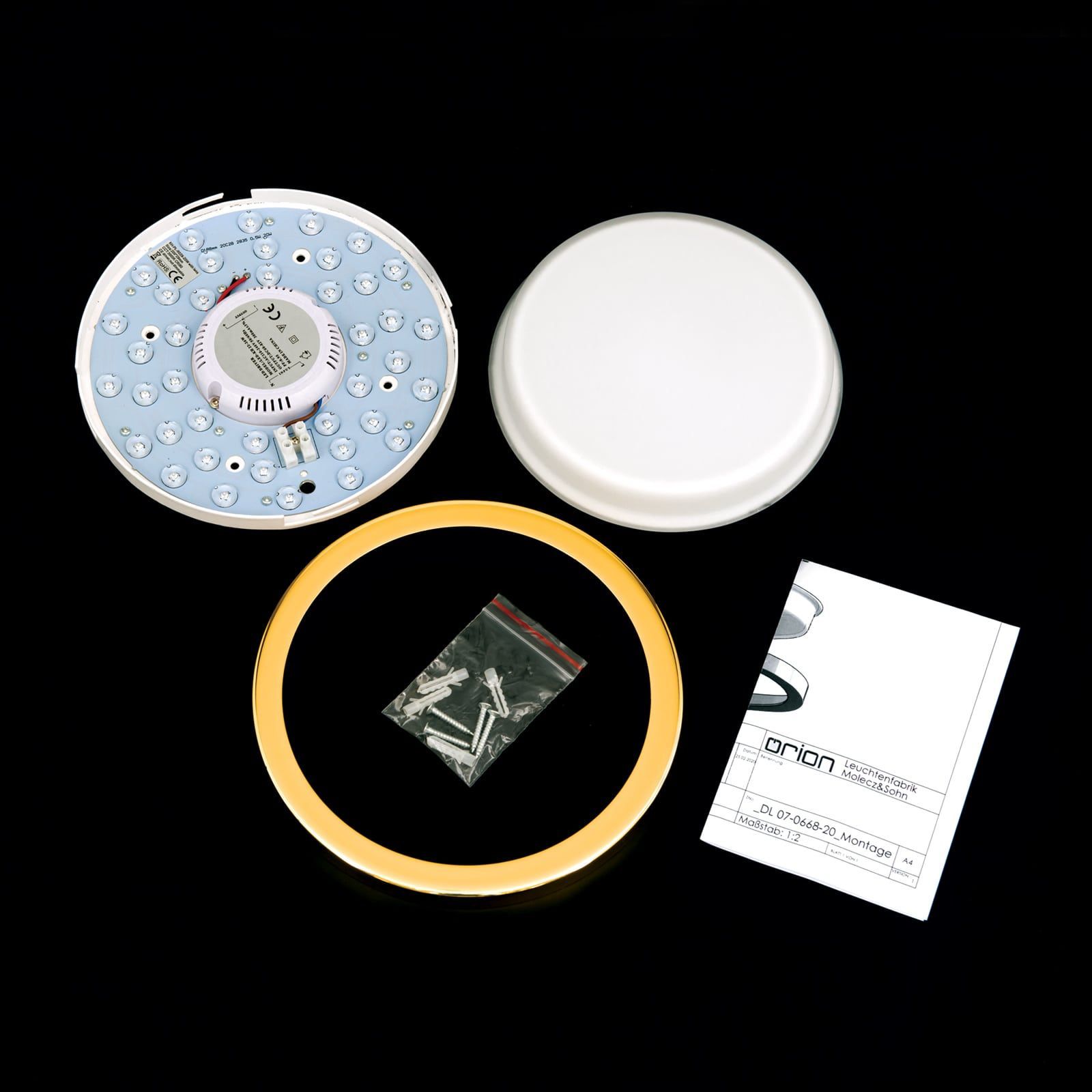 Стеклянный светодиодный потолочный светильник Orion Lerox ARCH-00076009 - Вид №3