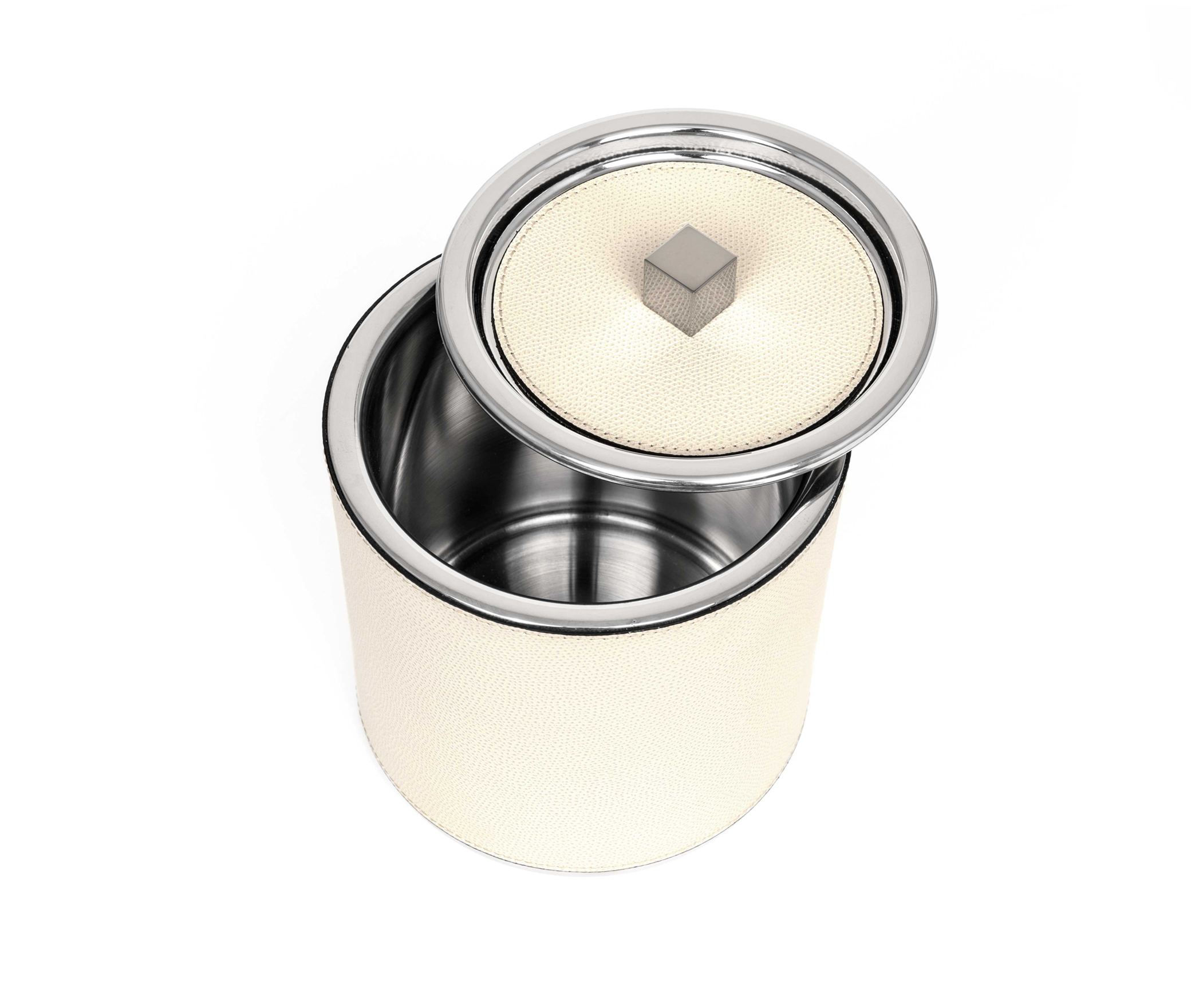 Ведро для льда - Ø 15XH17 см / зернистая кожа_earth Pinetti 00.1365.029.049 - Вид №3