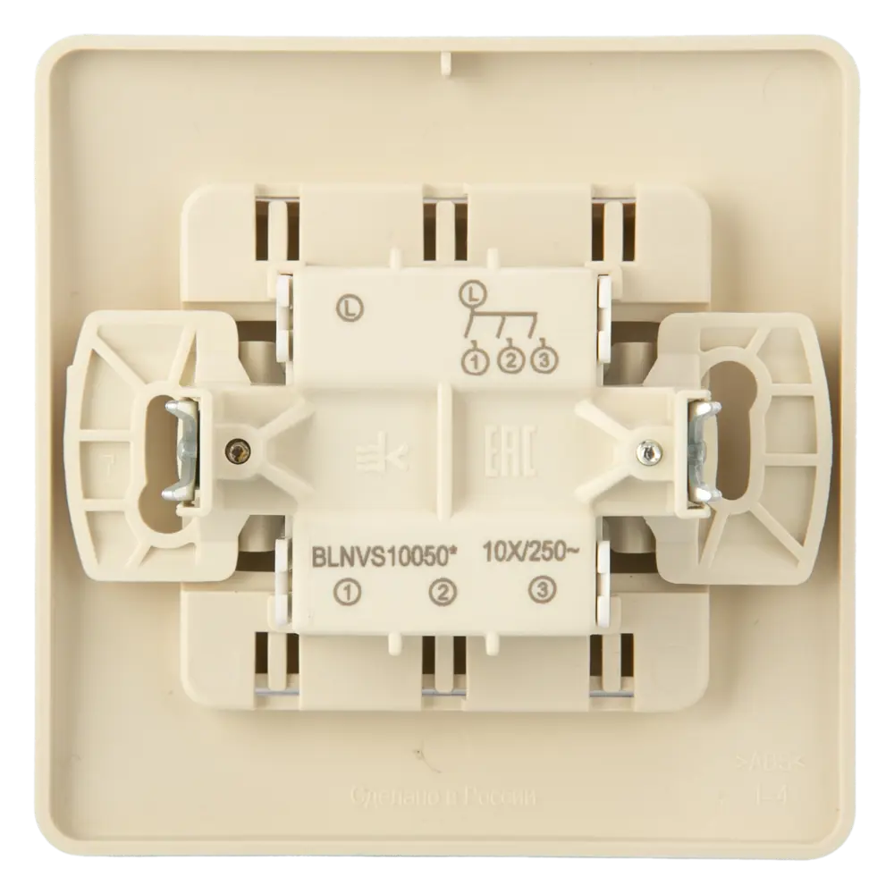 Выключатель SYSTEME ELECTRIC Blanca 3-клавишный бежевый глянцевый 86728925 STLM-1478906 - Вид №2