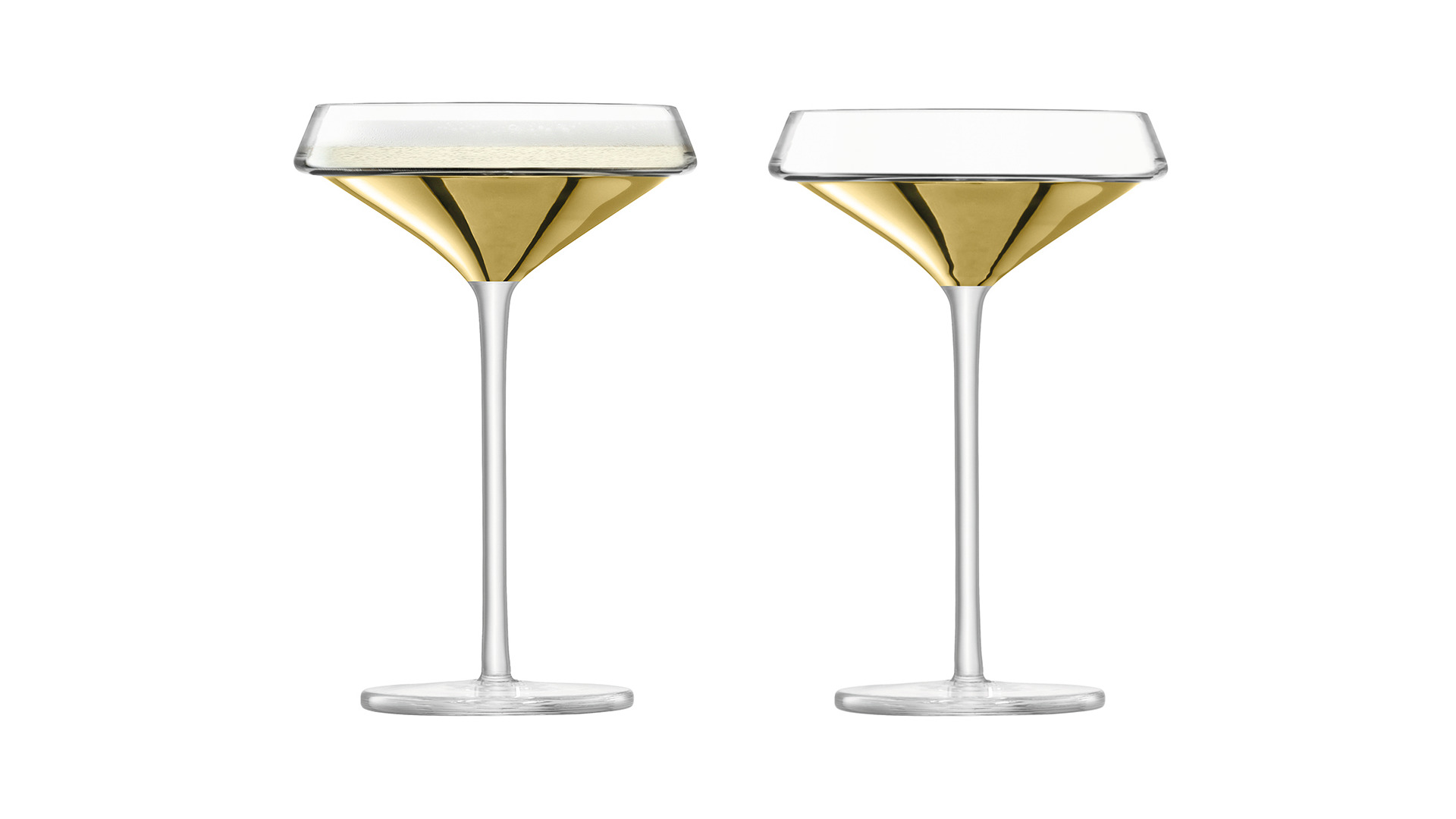 10656186 LSA International Набор креманок для шампанского LSA International, "Space", 240мл, 2шт. Стекло - Вид №1