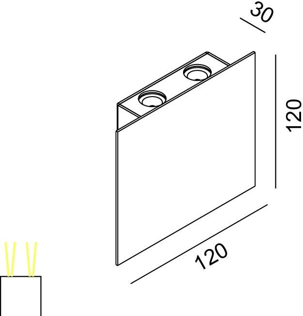 Lucifero's Металлический светодиодный уличный настенный светильник sun-id-1406194 - Вид №1