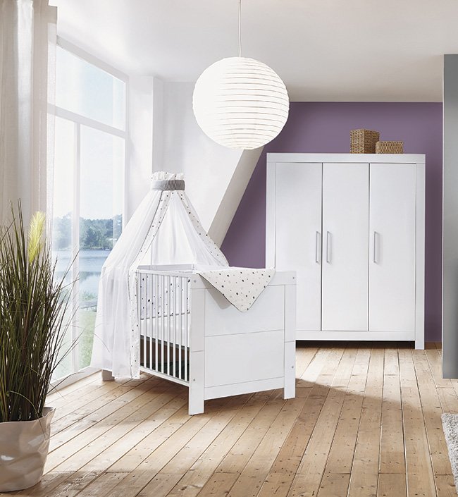 Шкаф трехстворчатый 189х154 см белый Nordic White SCHARDT  00-3880181 Белый Santreyd  - Вид №2