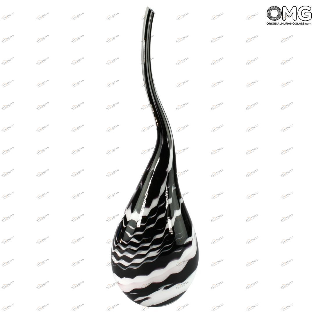 4845 ORIGINALMURANOGLASS Ваза Жёлтый Тюльпан - муранское стекло 20 см 