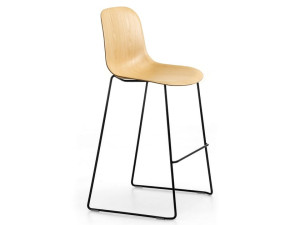 Табурет из ясеня с подставкой для ног