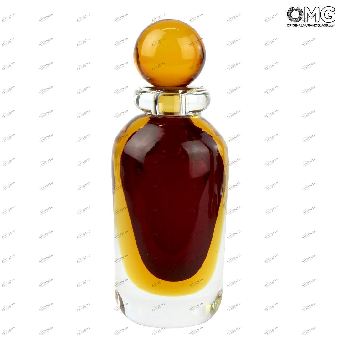 3856 ORIGINALMURANOGLASS Флакон Клубника - соммерсо - муранское стекло OMG 7 см 