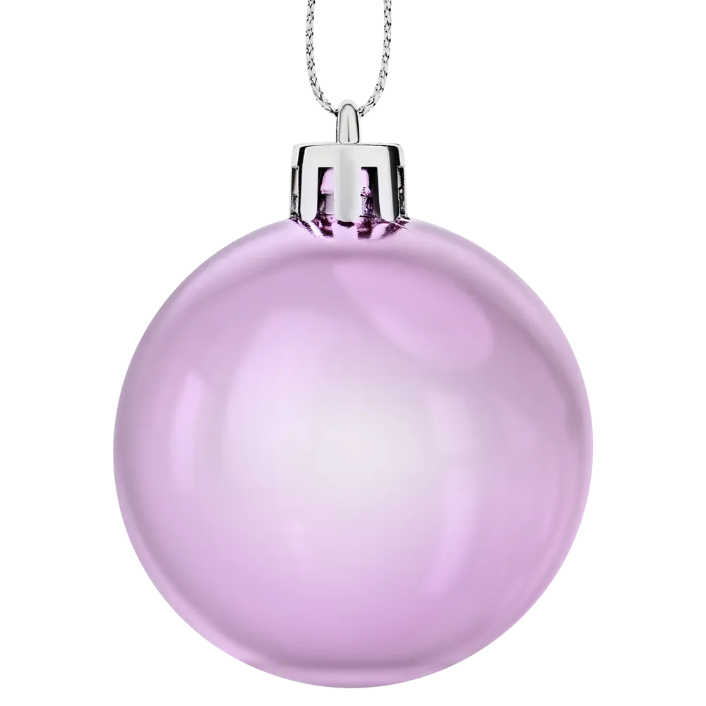 Набор елочных шаров KREAFORTA розовые с блестками 12 шт. ø5 см 89420540 STLM-1580483 - Вид №2