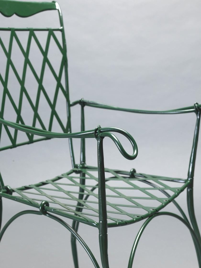 OFFICINACIANI Садовый стул из железа с подлокотниками Florio Gf4005ch-b  - Вид №4