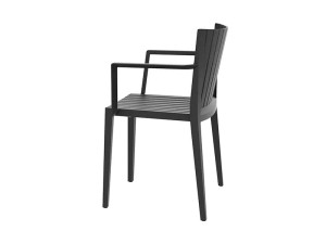 Полипропиленовый садовый стул с подлокотниками