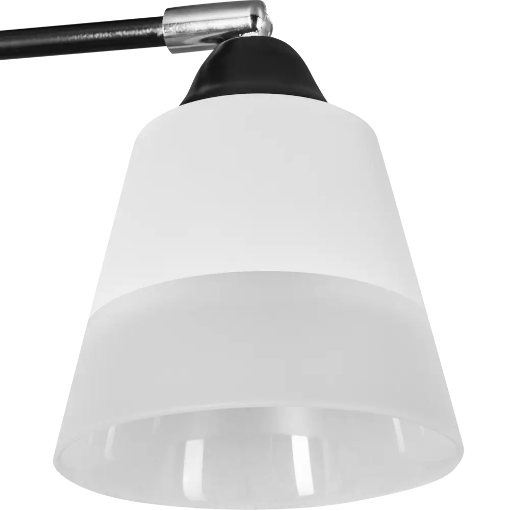 Люстра потолочная Рифма 3 лампы 9 м² цвет чёрный/белый КЛЮЧНИК STLM-2206358 - Вид №5