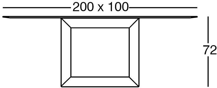 VONDOM Прямоугольный садовый стол Vela sun-id-1401760 - Вид №4