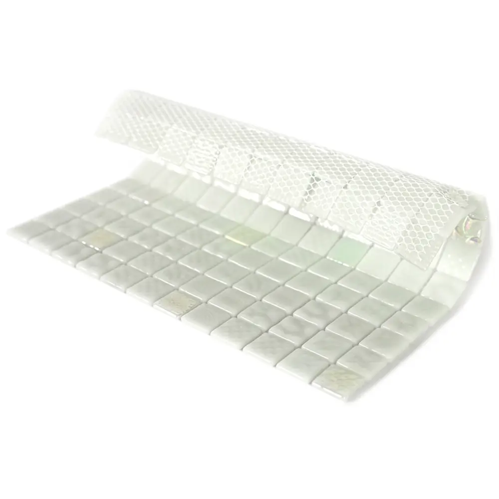 Мозаика стеклянная Natural STP-WH003-L 31.5x31.5 см цвет белый перламутровый Santreyd Steppa STLM-2202811 - Вид №2