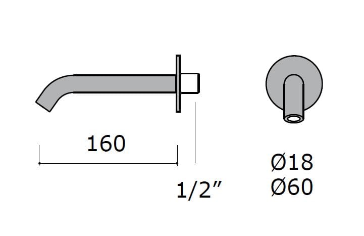 Набор настенных ванн с 4 отверстиями из нержавеющей стали MINA IVI ARCH-00096551 - Вид №1