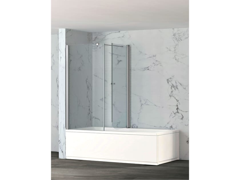 Стена для ванной из хрусталя Metidea платина ARCH-00111749