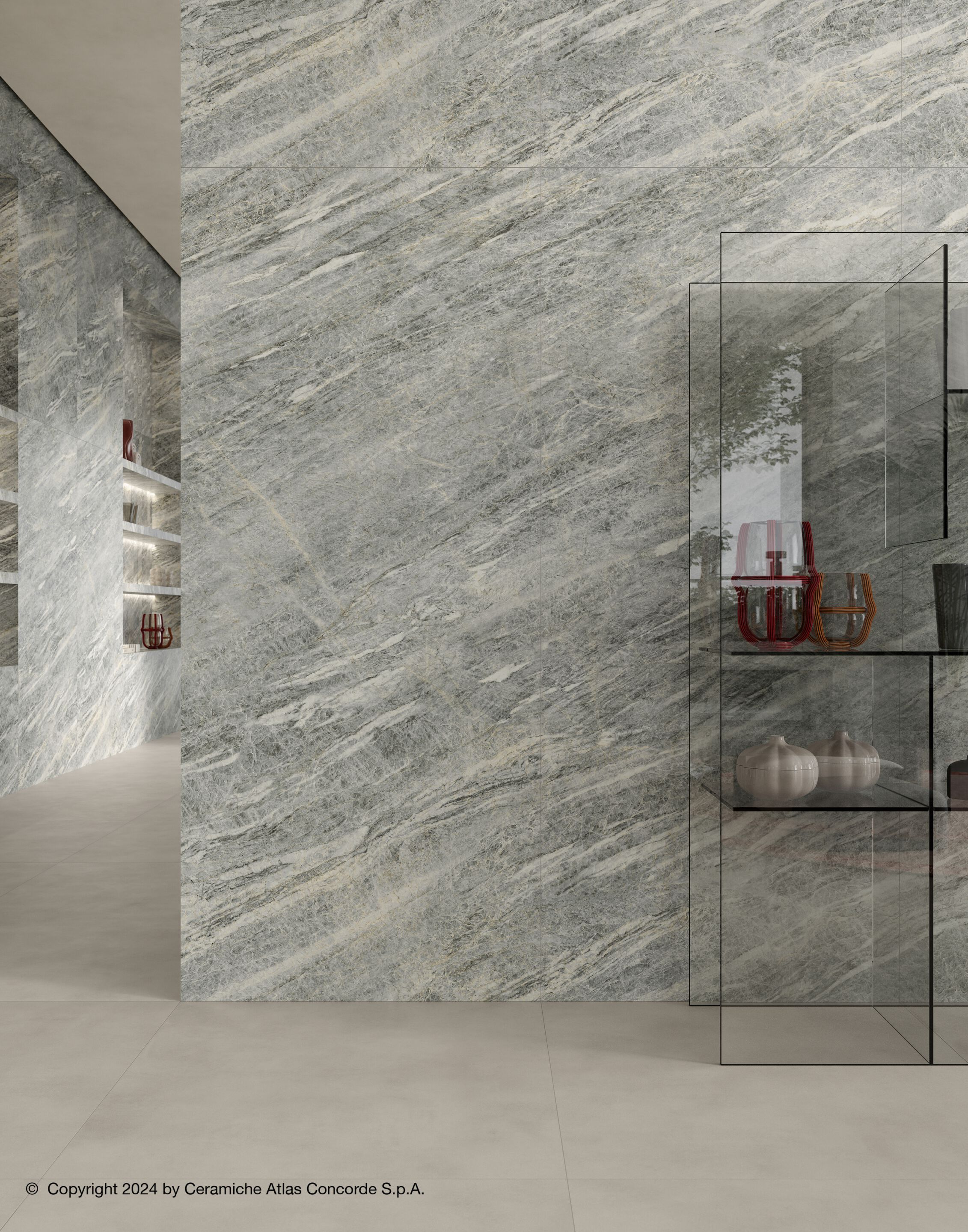 Пол / керамогранит с мраморным эффектом Atlas Concorde Marvel Diva ARCH-00083250 - Вид №5