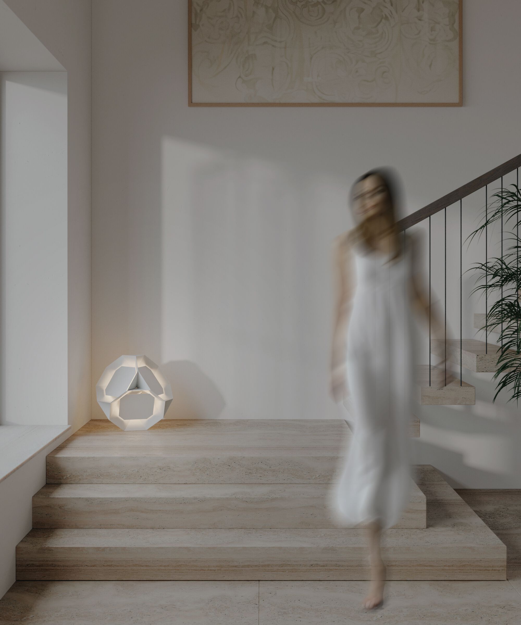 Латунная светодиодная напольная лампа / настольная лампа Rakumba Pylite ARCH-00118401 - Вид №10