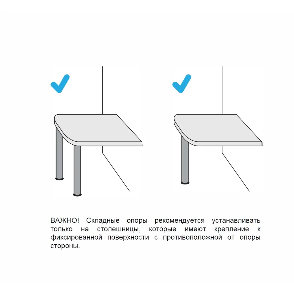 Складная мебельная ножка Edson FL-010 для столов и стоек 88110490 STLM-0076852 - Вид №2