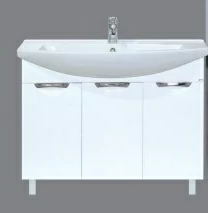 Тумба Лаванда-105 прямая белая с раков.мебельн. Элеганс-1050