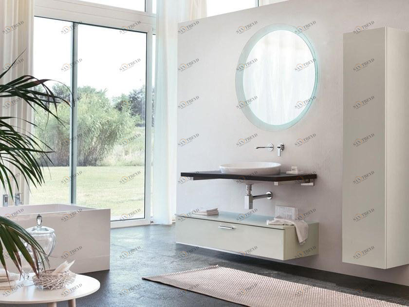 BMT Тумба для ванной со столешницей и полувстроенной раковиной Sound.blues sun-id-1516369