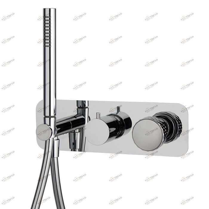 F5619X2 Встроенный смеситель для душа 2 источника с душевым комплектом FIMA CARLO FRATTINI Texture Collection 