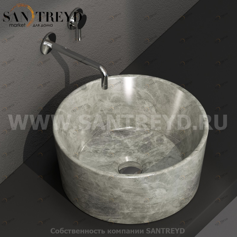 FO035AG Накладная раковина на столешницу  круглая Ceramica Globo 