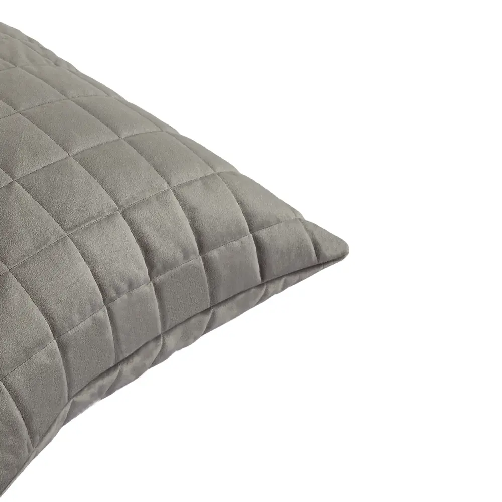 Декоративная подушка Inspire Etna 50×50 см в серо-коричневом вельвете 89334845 STLM-1339772 - Вид №2