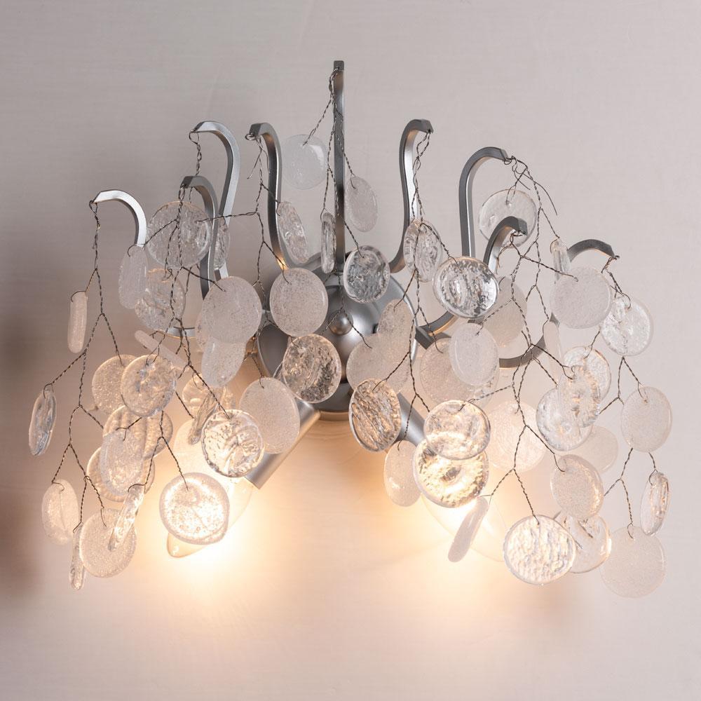 Бра настенное серебристое Divinare Spumante 7288/26 AP-2 DIVINARE SPUMANTE 00-3931641 Серебро  - Вид №2