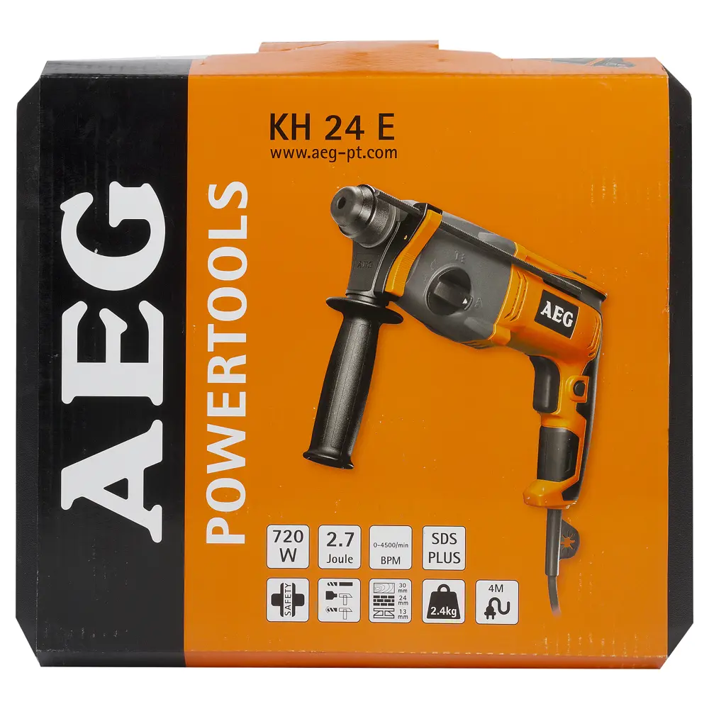 Перфоратор AEG KH 24E, 720 Вт, 2,7 Дж 12372936 STLM-2188232  - Вид №4