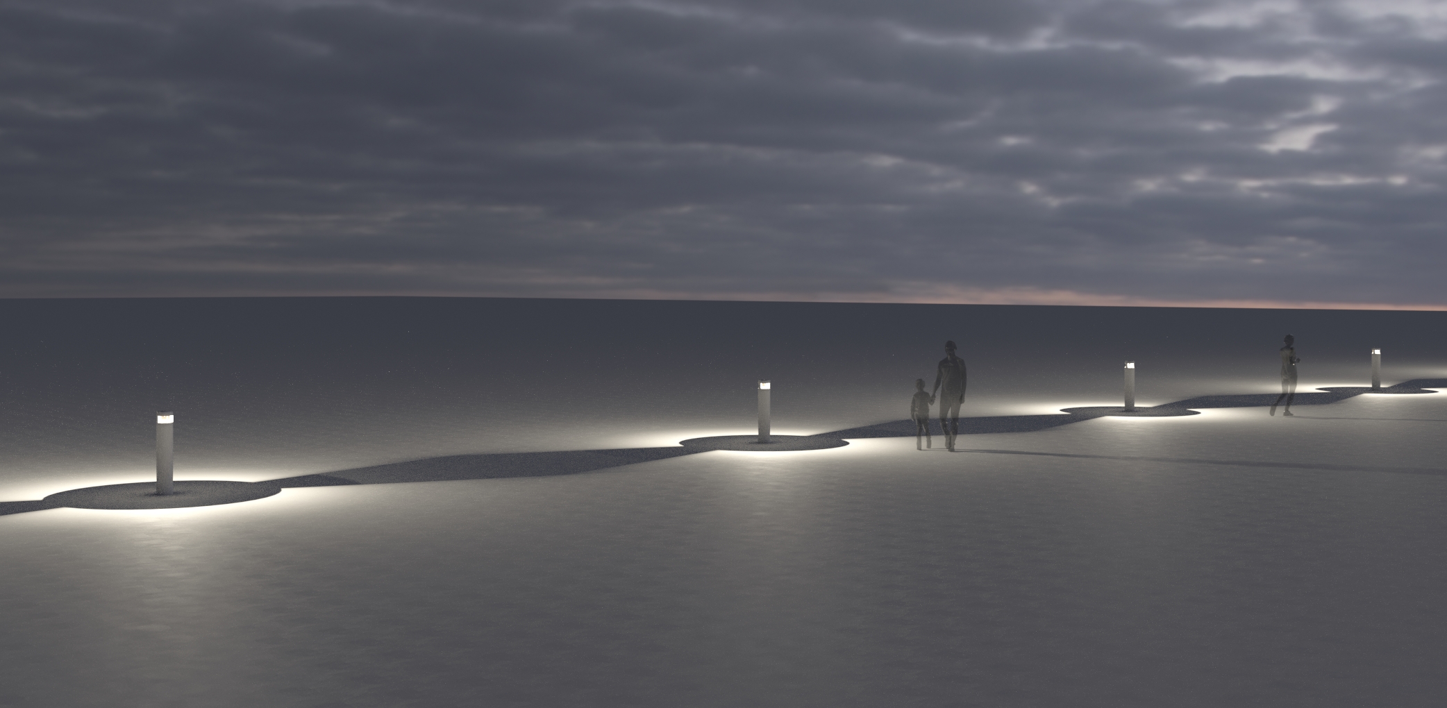 4082612 Мобильный светильник Platek MENHIR Paletto  MENHIR H. 1050 mm - 1 LED 3000K 2 Openings  - Вид №7