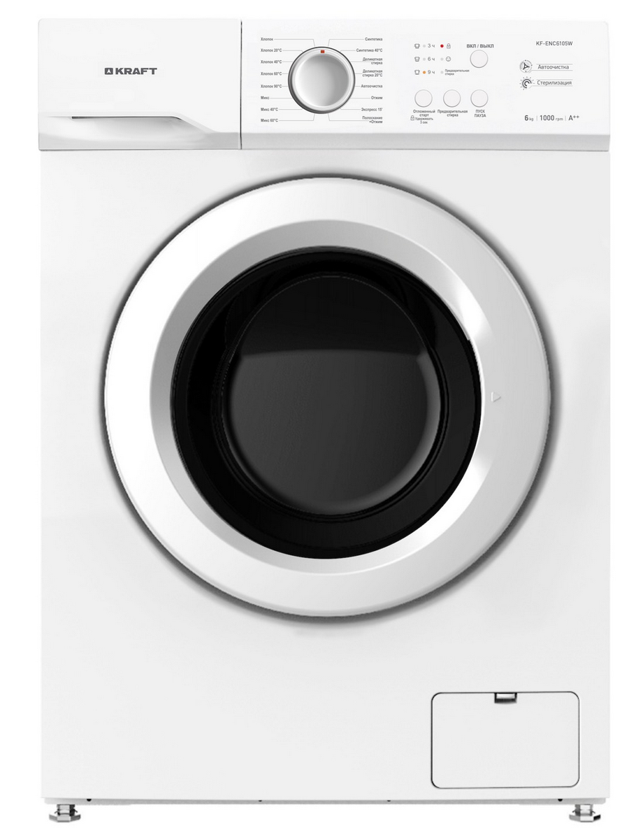 9008790 Стиральная машина KRAFT KF-ENC6105W белый STDN-0110517