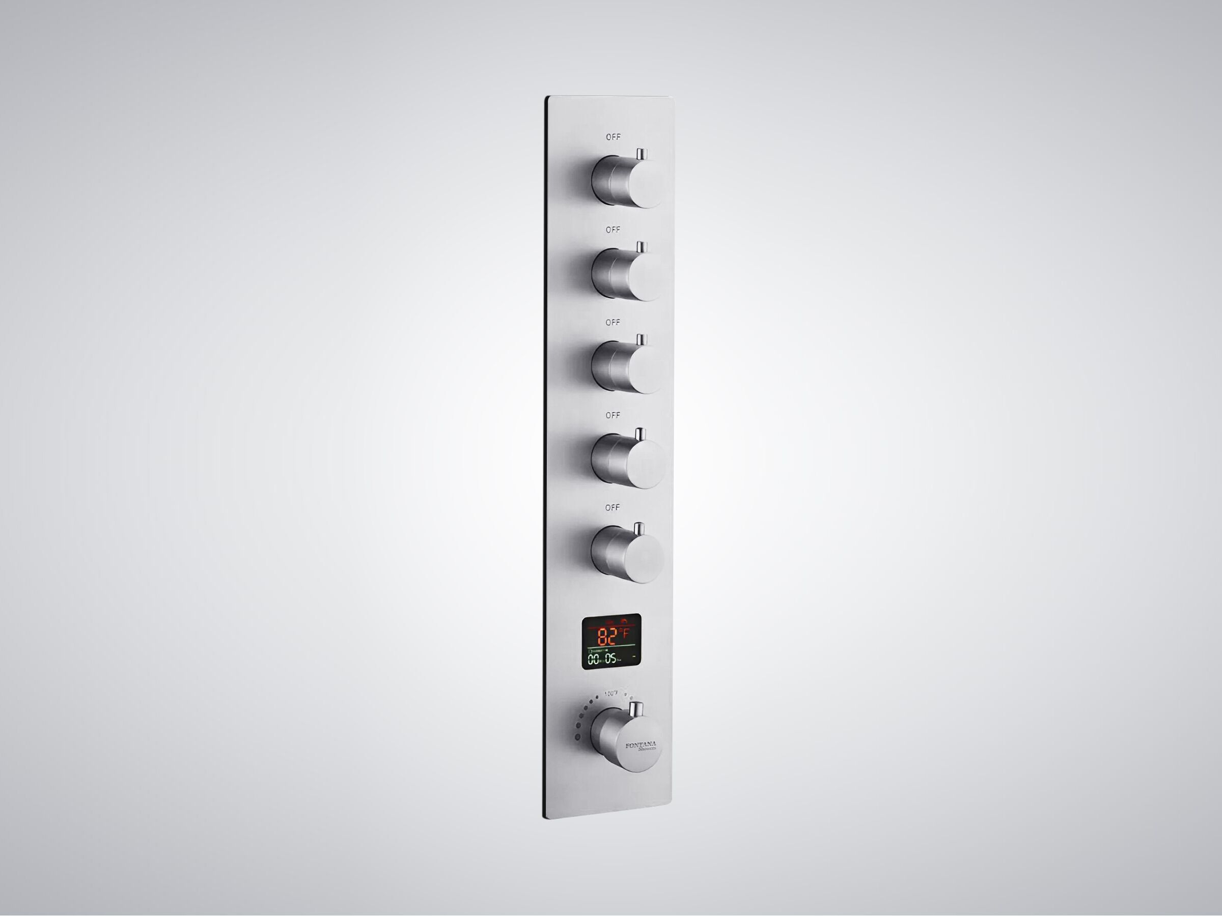 Электронный термостатический смеситель для душа с 6 отверстиями Fontana Showers GAILLARD ARCH-00094950