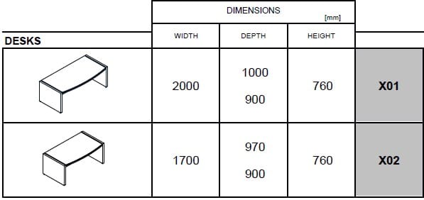 Прямоугольный стол из меламина MDD ARCH-00073144 - Вид №7