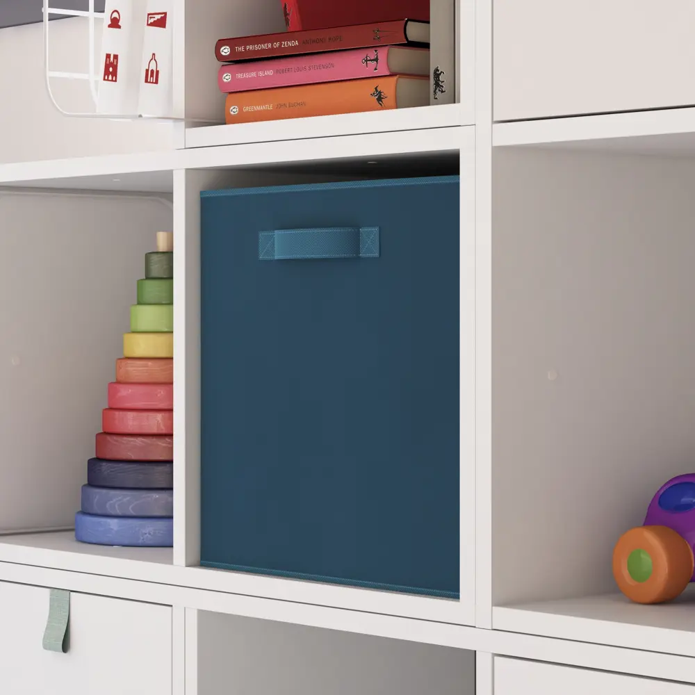 Короб Spaceo KUB Miami 31x31x31 см 29.7 л полиэстер цвет морской волны STLM-2032390 - Вид №4