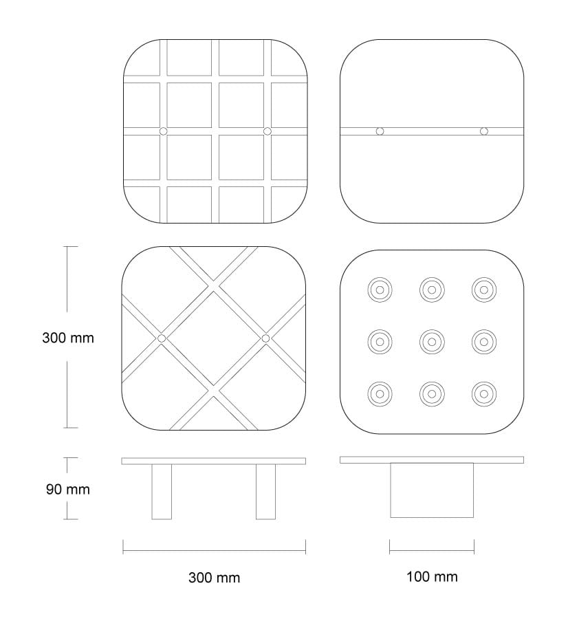 Бетонные бра URBI et ORBI QUADRATA X ARCH-00102521 - Вид №5