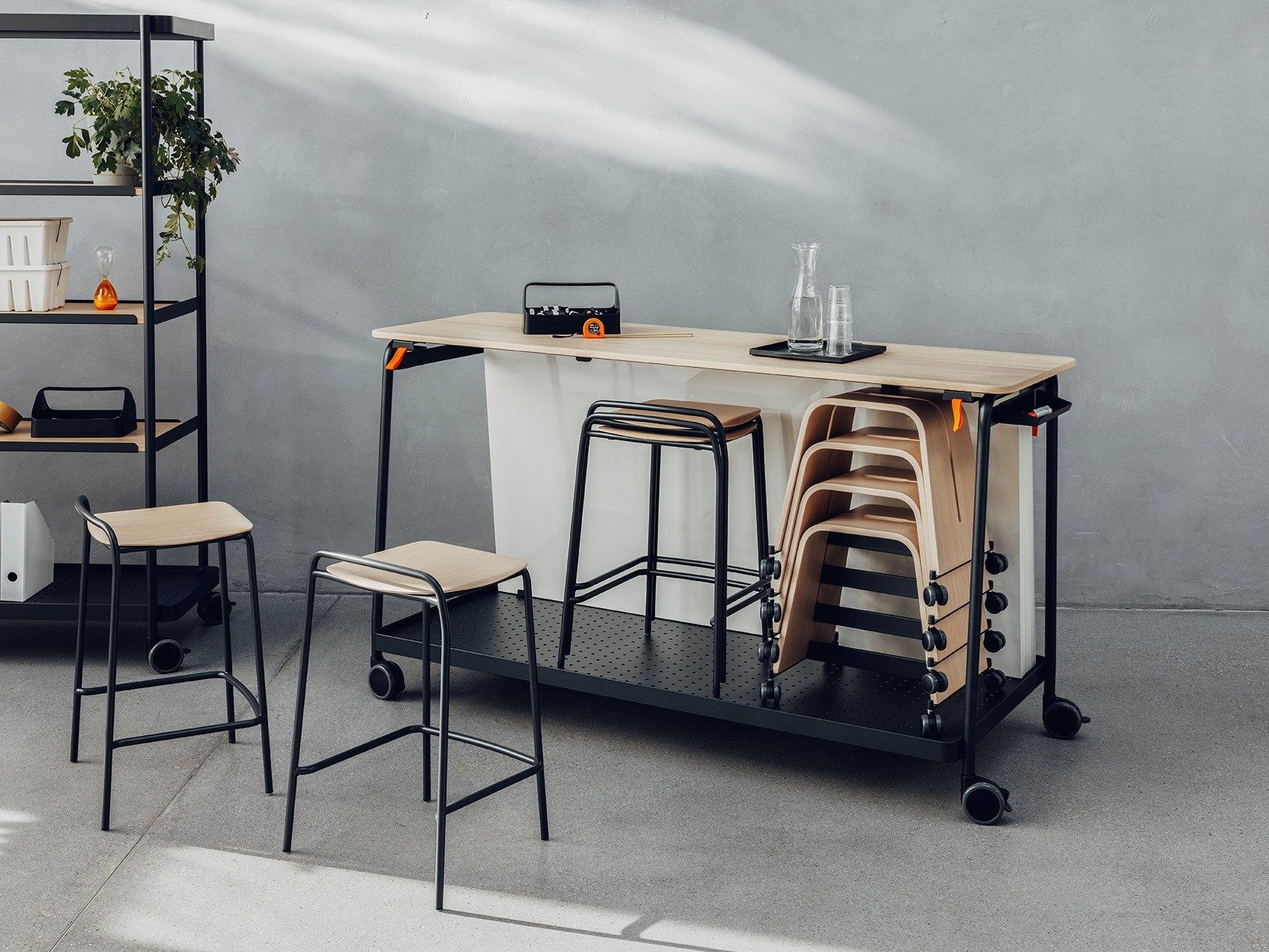 Стальной штабелируемый офисный стул с подставкой для ног Brunner nate s ARCH-00018785 - Вид №2