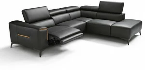 Max Divani Секционный раскладывающийся кожаный диван