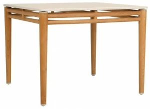 JANUS et Cie Квадратный обеденный стол из травертина Konos