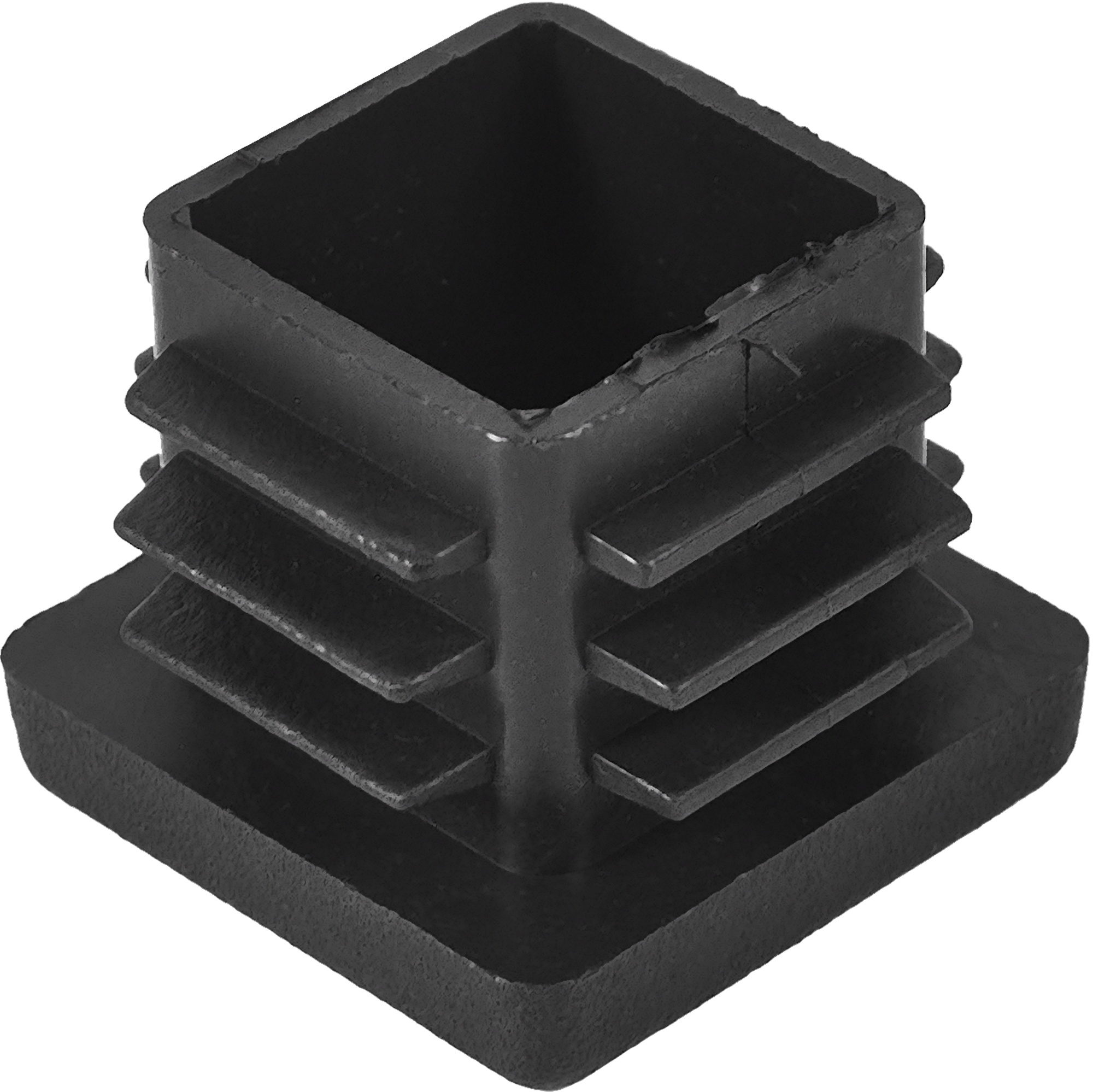 86491961 Заглушка универсальная 30x30 мм полипропилен черный, 4 шт. STLM-0069393 Santreyd  - Вид №1