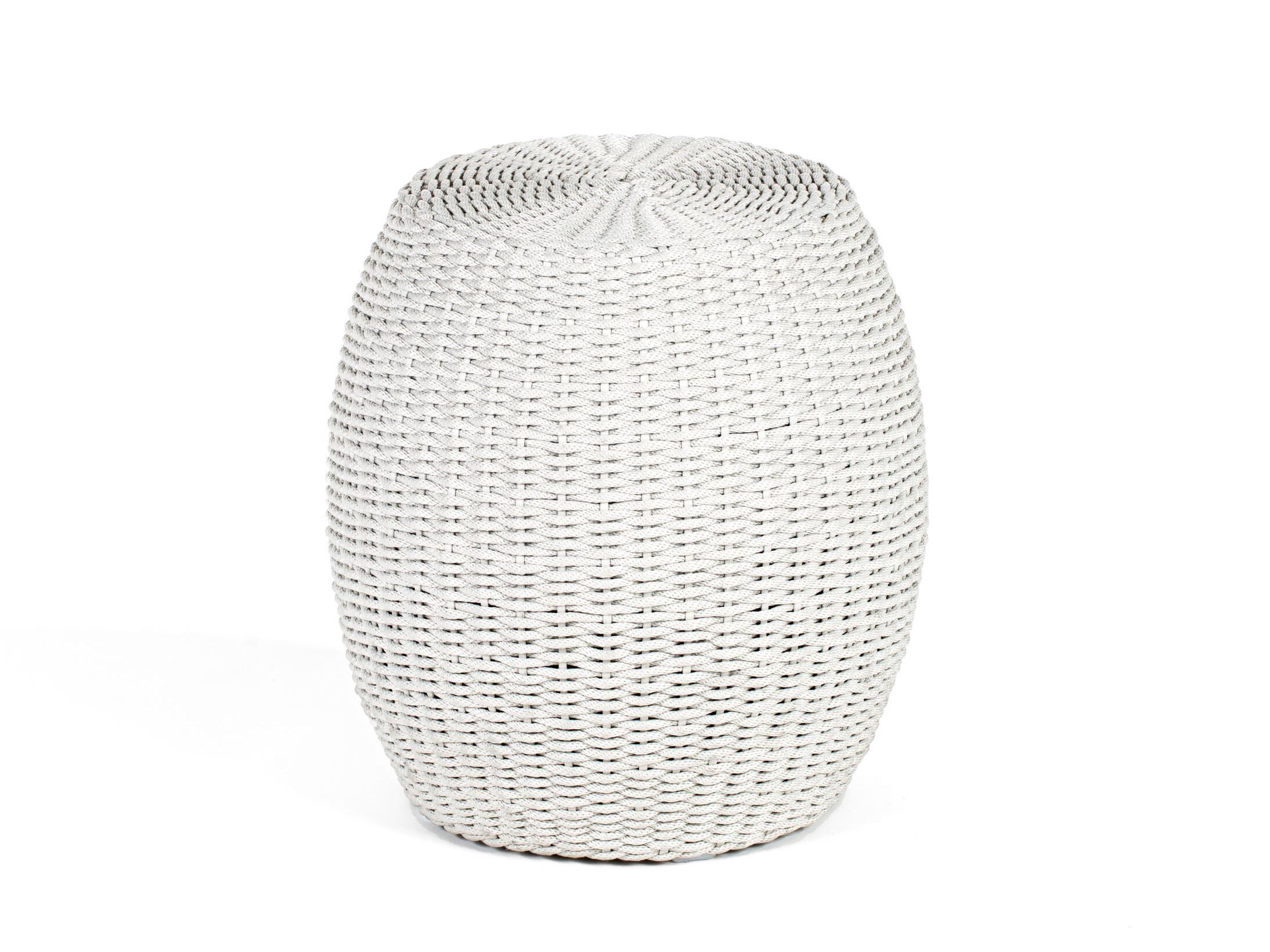 Плетеный алюминиевый садовый пуф Nodo Italia BARREL ARCH-00123578 - Вид №2