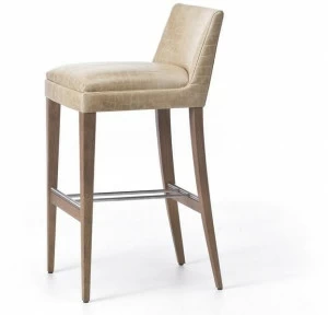 Very Wood Высокий кожаный табурет с подставкой для ног Onda