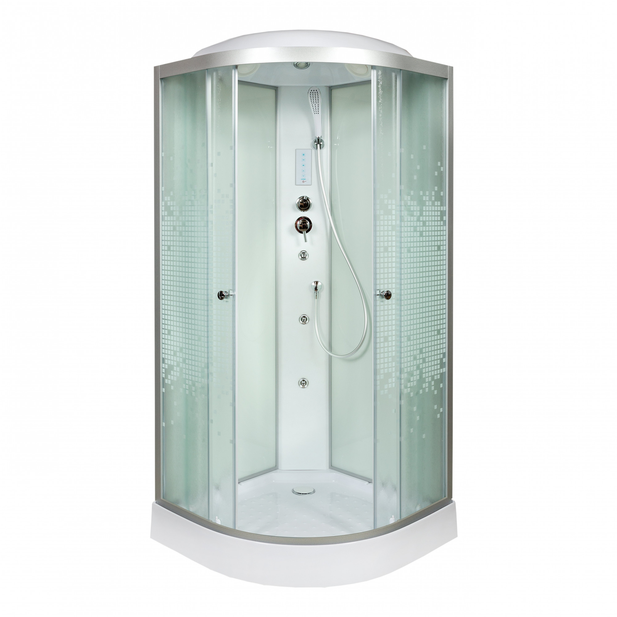 D129 S ЭЛ Душевая кабина DETO Серия D L 908 с гм. и эл.