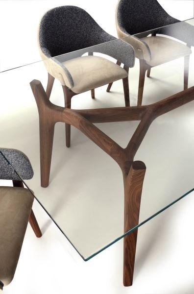 i 4 Mariani Прямоугольный стол из дерева и стекла sun-id-1438601 - Вид №3