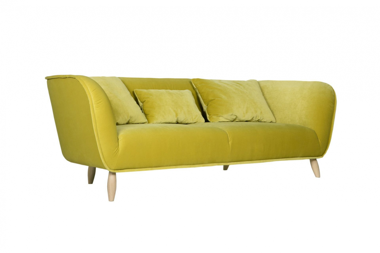 Диван Maja трехместный прямой желтый SITS ДИЗАЙНЕРСКИЕ, MAJA 192152 Желтый  - Вид №1