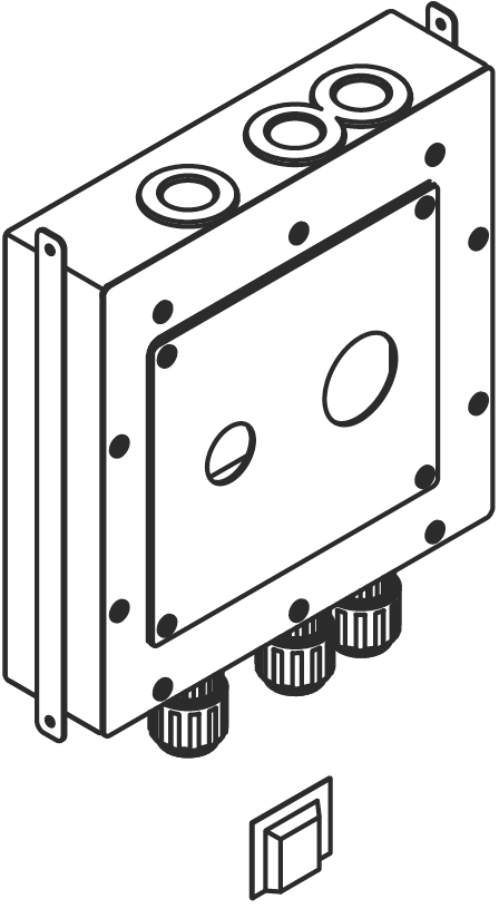Drybox Однорычажный настенный смеситель для раковины Смеситель справа/слева/сверху -